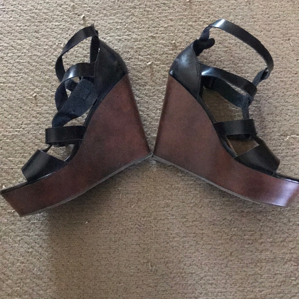 Forever 21 Black Strappy Heels